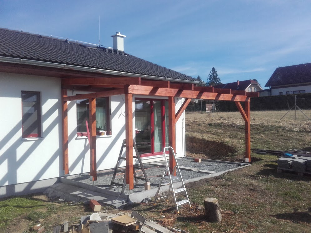Pergola u domu — výstavba